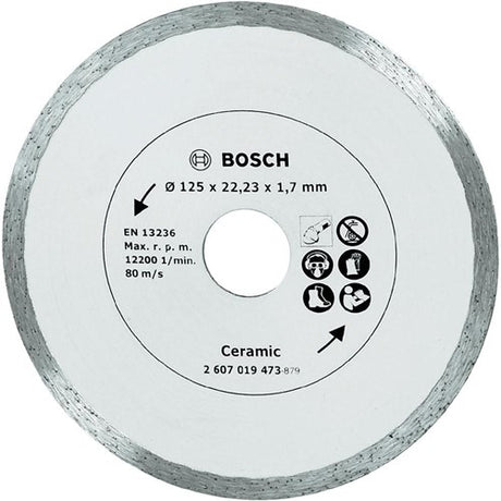 Bosch Zubehör Diamanttrennscheibe für Keramikfliesen, 125 mm ø - 2607019473