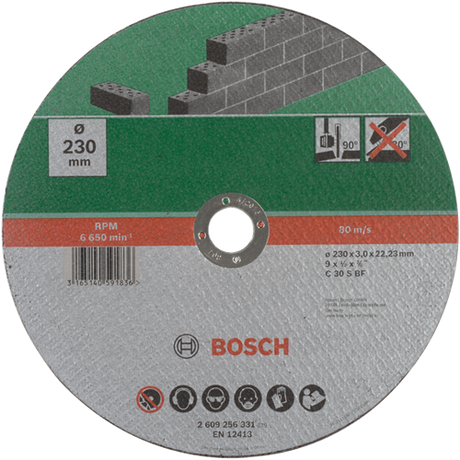 Bosch Zubehör Trennscheibe Stein, 230 x3 gerade - 2609256331