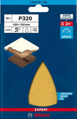 Bosch Zubehör Expert C470 Schleifpapier für Deltaschleifer 100 x 150 mm, K320 10-teilig – 1 Stück(e) – 2608901166