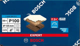 Bosch Zubehör Expert C470 Schleifpapier für Exzenterschleifer 125 mm, 8 Löcher, K100 50-teilig – 1 Stück(e) – 2608900911