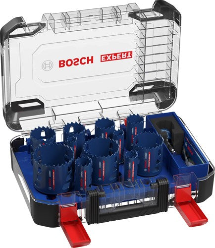 Bosch accessoires expert multi material power change plus gatzagenset | 20; 22; 25; 32; 35; 40; 44; 51; 60; 68; 76 x 60 mm | 14-delig - 2608901909