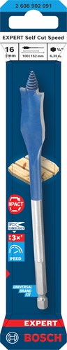 Bosch accessoires expert speedboor self cut speed | zeskantschacht | 16 x 152 mm - 2608902091