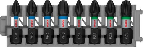 Imp bosch accessories act 8-piece bit set - ph1 ph2 ph3 pz2 pz3 - act control - 2608522323