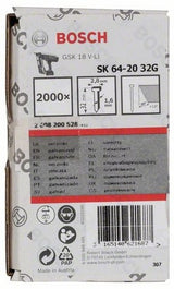 Bosch Zubehör Nagel mit Senkkopf sk64 20 32g – 2608200528