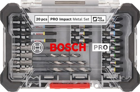 Bosch accessoires bosch professional pro impact metal boor- bitset 20-delig - 2608521u84