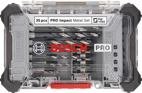 Bosch Zubehör Pro Impact Metallset | 35 Stück - 2608521u81