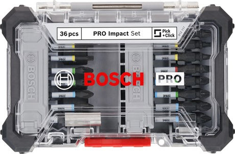 Bosch Zubehör Bosch Pro Schlagschrauber-Bit-Set 36-teilig im Display – 2608522517