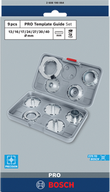 Bosch accessoires pro template guide set metrisch voor bovenfrees | 9-delig - 2608190064