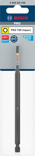Bosch Zubehör Pro Torx Schlagschrauber-Bit | t20 | 150 mm – 2608522538