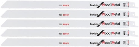 Bosch Zubehör Säbelsägeblatt S 1222 VF flexibel für Holz und Metall 5 Stück – 2608656022