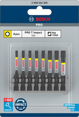 Imp Bosch Zubehör Schraube Bit Act Control T15 T20 T25 T30 T40 50 mm 8x - 2608522329