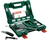Bosch Zubehör V-Line Bohrer und Bits mit Klappmesser, Magnetstab und Winkelschraubendreher 68-teilig – 2607017191