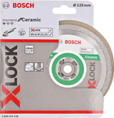 Bosch Zubehör X-Lock Diamantscheibe Standard für Keramik 125 x 22,23 x 1,6 x 7 mm – 1 Stück – 2608615138