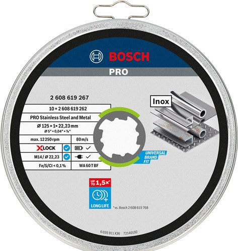 Bosch Prof. Blow Trail in Blik gerade Edelstahl 125 mm (10)