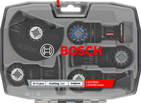 Bosch Professional Multifunktionswerkzeuge Zubehör Sägen-Set 5-teilig (2608669093) Starlock + Koffer