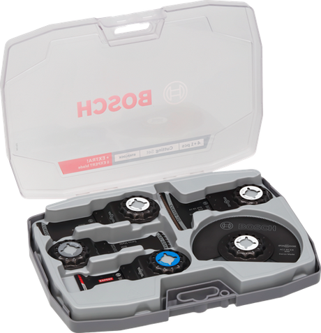 Bosch Professional Multifunktionswerkzeuge Zubehör Sägen-Set 5-teilig (2608669093) Starlock + Koffer
