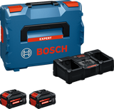 Bosch blau 18v 8,0ah Batterie Starterset exba18v-80 2-320 | 2x exba18v-80 + Ladegerät exal18v2-320 - 1600a0373x