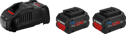 Bosch blaues 18-V-Starterset mit 2 Batterien Procore18V 5,5 Ah + Ladegerät Gal 1880 CV – 1600A0214C