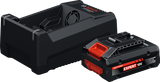 Bosch blaues Batterie-Starterset exba18v-40 | 1x exba18v-40 + Ladegerät gal 12v 18v-80 - 1600a0373m