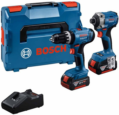 Bosch blau | Kombipaket | gsb 18v-25 + gdx 18v-285 | 2 x 4,0 Ah + Ladegerät | in L-Boxx 136 - 0615a5008d