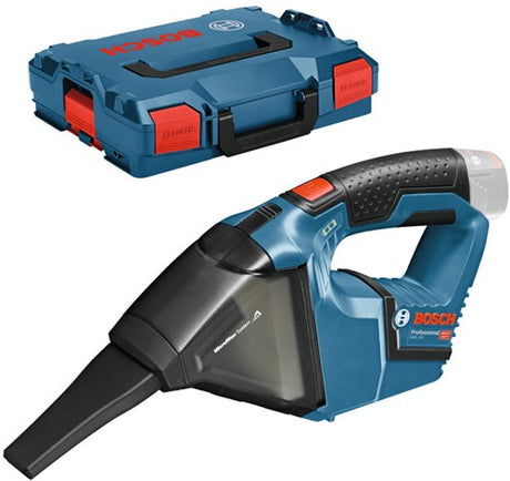 Bosch blauw gas 12v professional accu stofzuiger | zonder accu's en lader in l-boxx - 06019e3001