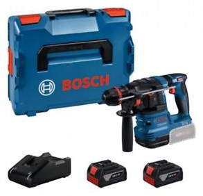 Bosch blauw bosch accu boorhamer met onechuck gbh 18v-22 x 2x 4,0 ah accu +...