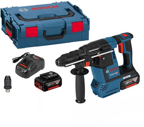 Bosch Blue GBH 18V-26 F Akku-Bohrhammer 2,6J | 5,0 Ah in L-Boxx – 0611910007