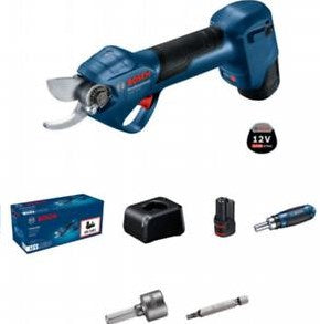Bosch blauw bosch professional ggp 12v-25 - accu snoeischaar - inclusief 2x 12v 3.0 ah li-ion accu en snellader gal 12v-20