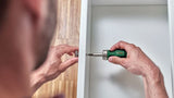 Bosch groen compacte bit-ratelschroevendraaier + 6 bits - 1600a032uy