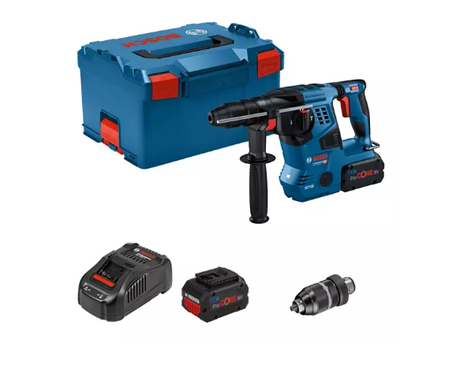 Bosch blau gbh 18v-28 cf | Akku-Schlagbohrschrauber 18V SDS-Plus 3,3J in L-Boxx 238 (2x 8,0Ah Procore-Akku + Ladegerät) - 0611921002