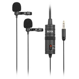 Boya-Duo Lavalier-Mikrofon BY-M1DM für Smartphone, DSLR, Camcorders und PC