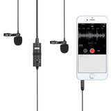 Boya-Duo Lavalier-Mikrofon BY-M1DM für Smartphone, DSLR, Camcorders und PC