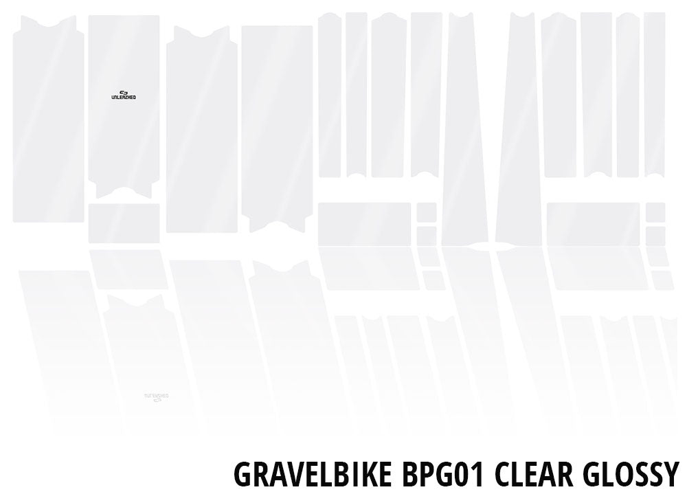 Unleazhed Unscratch – Rahmenschutzfolie für Gravel-Bikes bpg01 klar