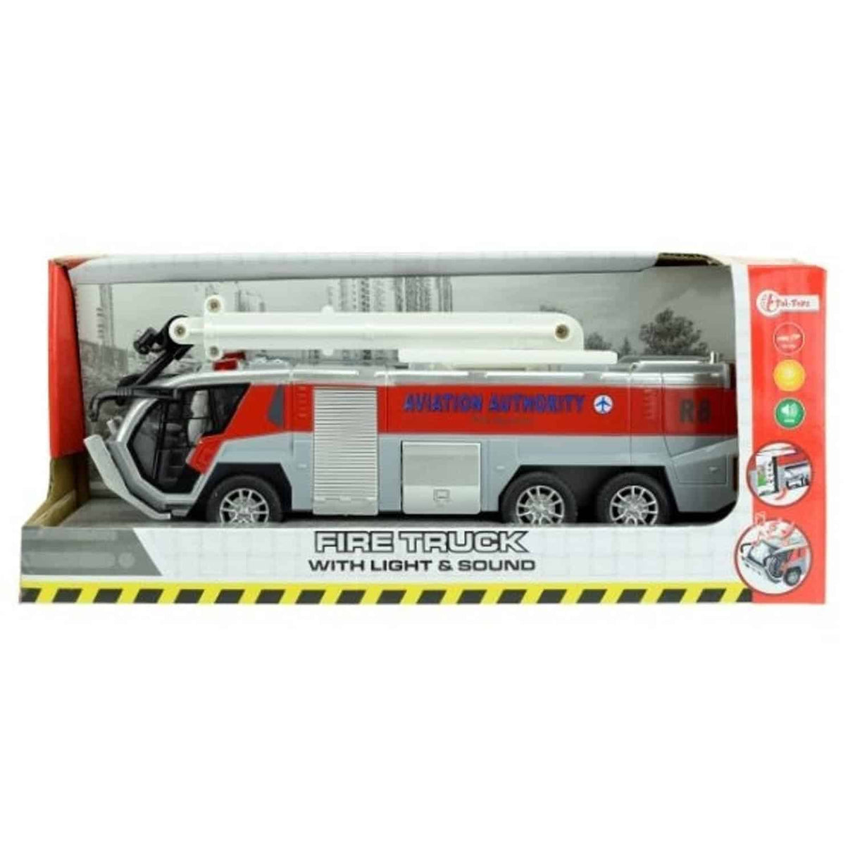 Toi-toys Feuerwehrauto mit Licht, Sound und Friktionsantrieb