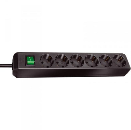 Brennerstuhl Eco-Line mit Schalter 6-fach schwarz 3 m h05vv-f 3g1,5 – 1159500400