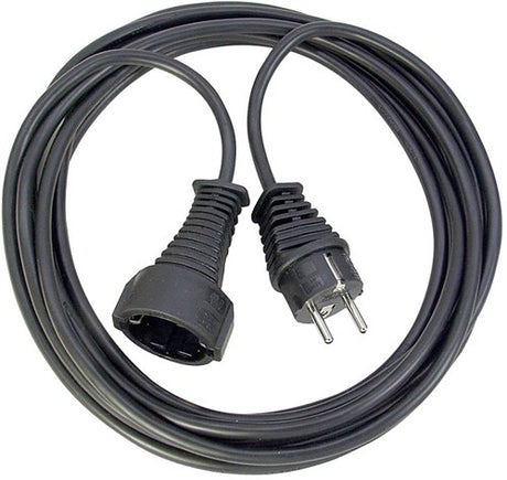 Brennerstuhl Qualitäts-Kunststoff-Verlängerungskabel 2 m schwarz H05VV-F 3G1,5 – 1165010015
