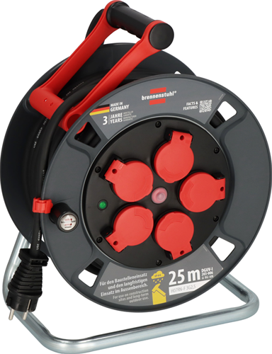 Brennenstuhl professional kabelhaspel | 300 ku 2200 | ip44 | 25m | h07rn-f 3g2,5 - 9232250100