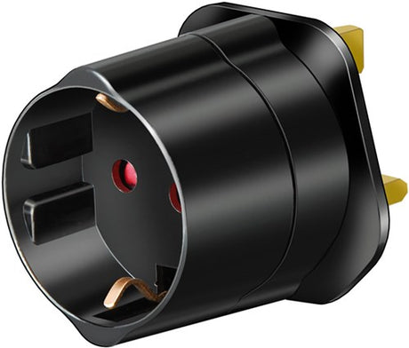 Brennerstuhl Reiseadapter mit Erdung => gb - 1508533