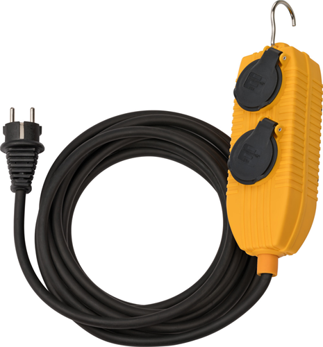 Brennerstuhl-Verlängerungskabel | IP54 | mit Powerblock | 10m | schwarz | h05rr-f 3g1,5 fr be - 1169604010