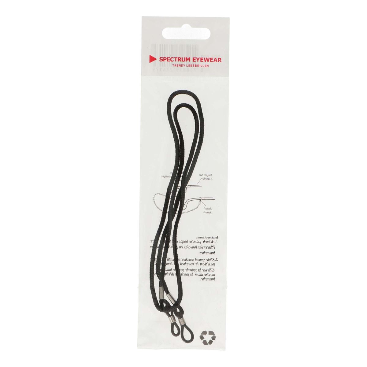Spectrum Brillenband schwarz