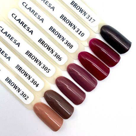 Claresa UV-LED-Gel-Nagellack, 5 ml, Braun 308 Vollbeeren