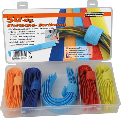Brüder mannesmann klittebandset 50-dlg in cassette (hobby) - 42610