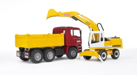 Bruder 2751 Manntransporter mit Liebherr-Kran