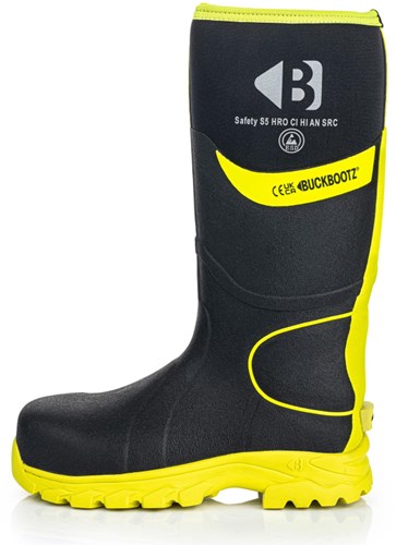 Buckbootz werklaars bbz8000 s5 zwart geel | zwart geel | maat 44 - 00.176.111.44