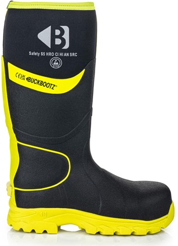Buckbootz werklaars bbz8000 s5 zwart geel | zwart geel | maat 44 - 00.176.111.44