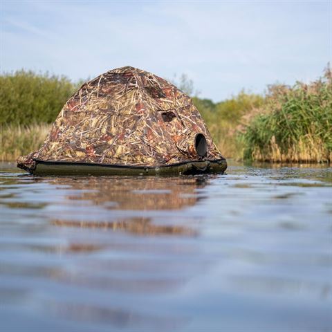 Buteo Fotosausrüstung drijfent schwimmend verstecken grebe