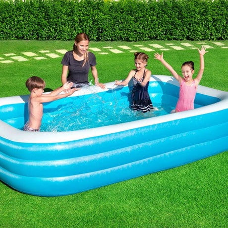 Bestway Family Pool Rechteck Blue Deluxe 305 cm
