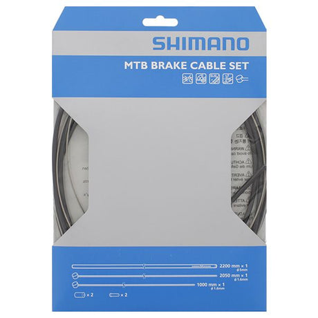 Shimano MTB-Bremszugset aus Edelstahl vorne hinten