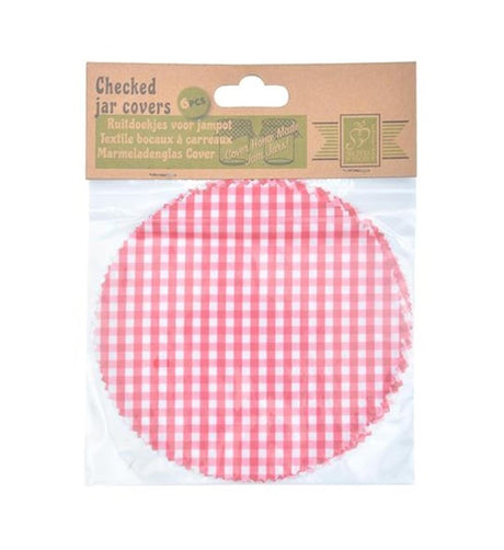 Esschert design ruitdoekjes voor jampot 6 stuks