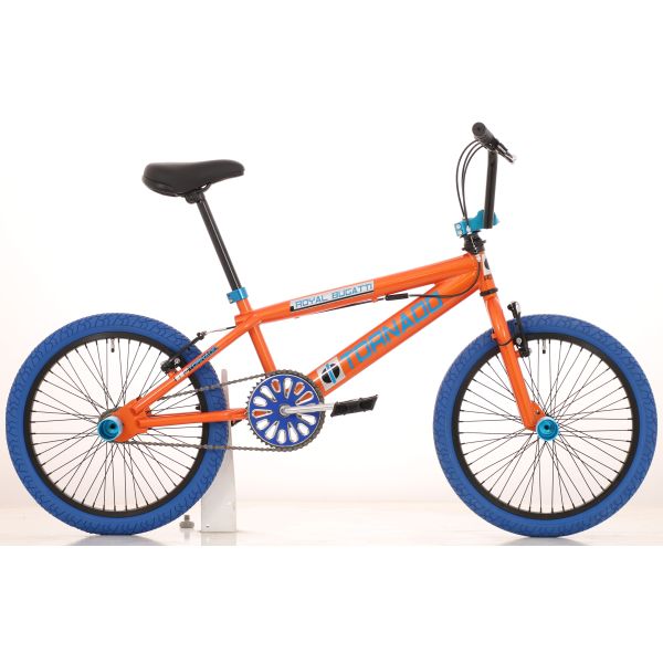 Royal Freestyle BMX 20 Bugatti - Orange mit blauen Reifen